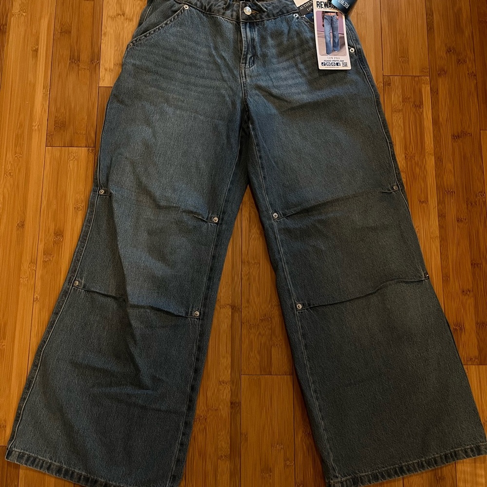 Rewash Blue Relaxed Low Pro Jeans